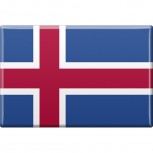 Küchenmagnet - Länderflagge Island - Gr.ca. 8x5,5 cm - 38050 - Magnet