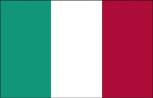 PVC-Aufkleber Länderfahne - Italy Italien - 301230 - Gr. ca. 9,5 x 6,5 cm