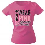 Girly-Shirt mit Print Wear Pink for Someone Special - G12167 Gr. rosa / M