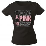 Girly-Shirt mit Print Wear Pink for Someone Special - G12167 Gr. schwarz / XXL