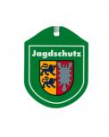 Einsatzschild Autoschild für Windschutzscheibe incl. Saugnapf - Jagdschutz - 308194 - incl. Wappen Schleswig-Holstein