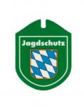 Einsatzschild Autoschild für Windschutzscheibe incl. Saugnapf - Jagdschutz - 308194 - incl. Wappen Bayern