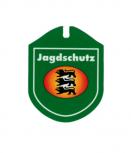 Einsatzschild Autoschild für Windschutzscheibe incl. Saugnapf - Jagdschutz - 308194 - Wappen Baden-Württemberg