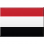Küchenmagnet - Länderflagge Jemen - Gr.ca. 8x5,5 cm - 38053 - Magnet