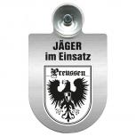 Einsatzschild mit Saugnapf Jäger im Einsatz  393821 Region Preussen