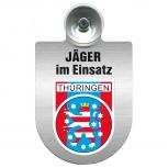 Einsatzschild mit Saugnapf Jäger im Einsatz  393821 Region Thüringen