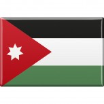 Küchenmagnet - Länderflagge Jordanien - Gr.ca. 8x5,5 cm - 38054 - Magnet