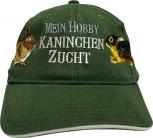 Baseballcap mit Einstickung - Mein Hobby Kaninchenzucht - KN279 dunkelgrün