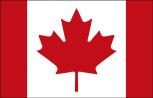 Fahne Stockländerfahne - Kanada - Gr. ca. 40x30cm - 77077 - Flagge Länderfahne