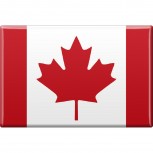 Kühlschrankmagnet - Länderflagge Kanada - Gr.ca. 8x5,5 cm - 38056 - Magnet