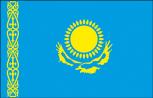 Hissflagge Stockländerfahne - Kasachstan - Gr. ca. 40x30cm - 77079 - Schwenkflagge