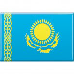 Kühlschrankmagnet - Länderflagge Kasachstan - Gr.ca. 8x5,5 cm - 38058 - Magnet