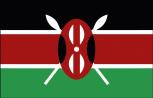 Dekofahne - Kenia - Gr. ca. 150 x 90 cm - 80081- Deko-Länderflagge