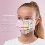 6x Kinder OP-Maske Typ IIR in ROSA, hergestellt in Deutschland