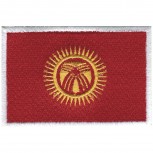 Aufnäher Länderflagge - Kirgistan - 20419 Gr. ca. 8 x 5cm