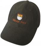 Sportcap mit Front-Stick - Kölsch e FETZ - 68904 schwarz - Baumwollcap Hut Schirmmütze Baseballcap Cappy Cap