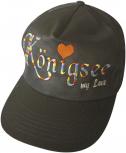 Baseballcap mit Einstickung - Königssee my Love - 68068 schwarz