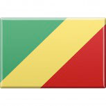 Küchenmagnet - Länderflagge Kongo - Gr.ca. 8x5,5 cm - 38063 - Magnet