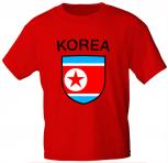 Kinder T-Shirt mit Print - Korea - 76122 - rot 86/92