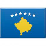 Küchenmagnet - Länderflagge Kosovo - Gr.ca. 8x5,5 cm - 38064 - Magnet