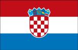 Aufkleber Autoaufkleber Länderfahne Flagge - Croatia Kroatien - 301141 - Gr. ca. 9,5 x 6,5 cm