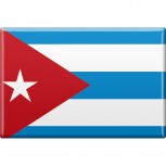 Küchenmagnet - Länderflagge Kuba - Gr.ca. 8x5,5 cm - 38065 - Magnet