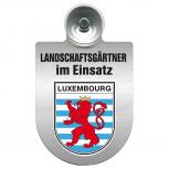 Einsatzschild Windschutzscheibe incl. Saugnapf - Landschaftsgärtner im Einsatz - 309375 - Region Luxembourg