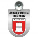 Einsatzschild mit Saugnapf Landschaftspflege im Einsatz 393823 Region Hamburg