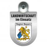 Einsatzschild für Windschutzscheibe incl. Saugnapf - Landwirtschaft im Einsatz - 309460 - Region Bayern