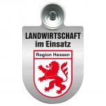 Einsatzschild für Windschutzscheibe incl. Saugnapf - Landwirtschaft im Einsatz - 309460 - Region Hessen