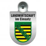 Einsatzschild für Windschutzscheibe incl. Saugnapf - Landwirtschaft im Einsatz - 309460 - Freistaat Sachsen
