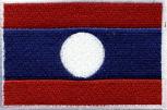 Aufnäher - Laos Fahne - 21617 - Gr. ca. 8 x 5 cm