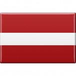 MAGNETBUTTON Länderflagge - LETTLAND - Gr. ca. 7,5cm x 5,5cm (38068) Metall-Magnet Küchenmagnet