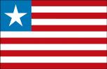 Stockländerfahne - Liberia - Gr. ca. 40x30cm - 77093 - Fahne Flagge Schwenkfahne