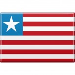 Küchenmagnet - Länderflagge Liberia - Gr.ca. 8x5,5 cm - 38070 - Magnet