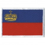Aufnäher Länderfahne - LICHTENSTEIN - 20424 Gr. ca. 8cm x 5cm