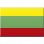 Küchenmagnet - Länderflagge Litauen - Gr.ca. 8x5,5 cm - 38072 - Magnet