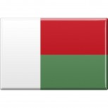 Küchenmagnet - Länderflagge Madagaskar - Gr.ca. 8x5,5 cm - 38074 - Magnet