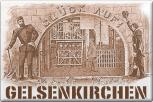 Küchenmagnet - Glückauf Gelsenkirchen - Gr. ca. 8 x 5,5 cm - 38277 - Magnet Kühlschrankmagnet