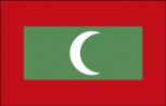 Stockländerfahne - Malediven - Gr. ca. 40x30cm - 77100 - Flagge Länderfahne