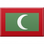 Kühlschrankmagnet - Länderflagge Malediven - Gr.ca. 8x 5,5 cm - 38077 - Magnet