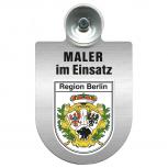 Einsatzschild Windschutzscheibe incl. Saugnapf - Maler im Einsatz - 309465 - Region Berlin