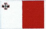 Aufnäher - Malta Fahne - 21625 - Gr. ca. 8 x 5 cm