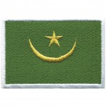 Aufnäher Länderflagge - Mauretanien - 20432 Gr. ca. 8 x 5cm