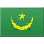 Kühlschrankmagnet - Länderflagge Mauretanien - Gr.ca. 8x5,5 cm - 38081 - Magnet