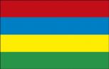 Schwenkfahne - Mauritius - Gr. ca. 40x30cm - 77105 - Flagge Stockländerfahne