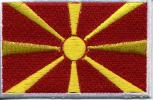 Aufnäher - Mazedonien Fahne - 21629 - Gr. ca. 8 x 5 cm