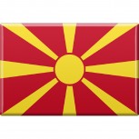 Kühlschrankmagnet - Länderflagge Mazedonien - Gr.ca. 8x5,5 cm - 38083 - Magnet