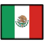 Mousepad Mauspad mit Motiv - Mexiko Fahne Fußball Fußballschuhe - 82108 - Gr. ca. 24  x 20 cm