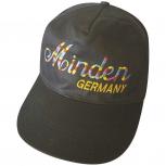 Baumwollcap bestickt mit  - Minden Germany - 68058 grün - Cap Kappe Baseballcap Cappy